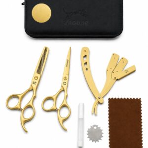 Set de Tijeras X 2 Dorada Gratis Barbera